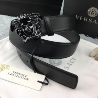 Best Cheap Versace Palazzo Belt With Medusa Buckle V1203 Black/Black