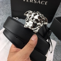 Promotional Versace Palazzo Belt With Medusa V1206 Black/Silver