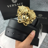 Top Quality Versace Palazzo Belt With Medusa V1208 Black/Gold