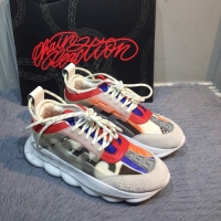 Shop Duplicate Versace Chain Reaction Sneakers V5804 White