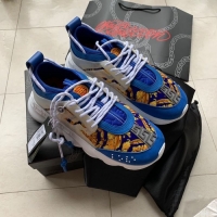 Grade Quality Versace Chain Reaction Sneakers V5805 Blue Color