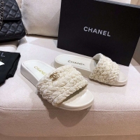 New Design Chanel Logo Pearl Sandals G342265 White