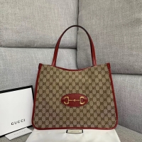 Low Cost Gucci 1955 Horsebit tote bag 623694 red