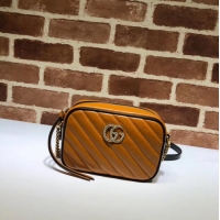 Well Crafted Gucci GG Marmont Matelasse mini Bag 448065 brown