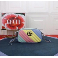 Good Quality Gucci GG Marmont Matelasse Shoulder Bag 447632 Multicolored