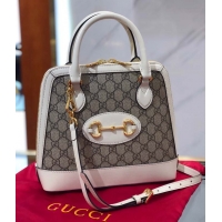 Promotional Gucci GG Supreme Canvas Top Handle Bag 621220 White