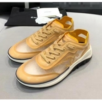 Low Cost Chanel Classic Mesh Sneaker CC2043 Apricot 2020