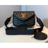 Buy Cheap LOUIS VUITTON NEW WAVE Shoulder Bag M56466 black