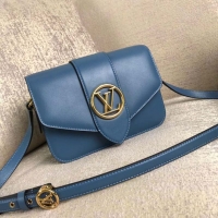 Inexpensive Louis Vuitton Original Smooth Leather M53950 Blue