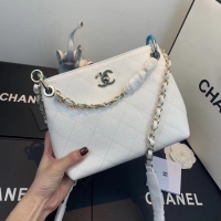 Spot Bulk Chanel Small Calfskin hobo bag AS1461 white