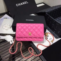 Luxury Classic Chanel Original Small classic Sheepskin flap bag AS33814 rose