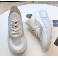 Traditional Discount Chanel Calfskin & Mesh Sneaker G52105 White 2020