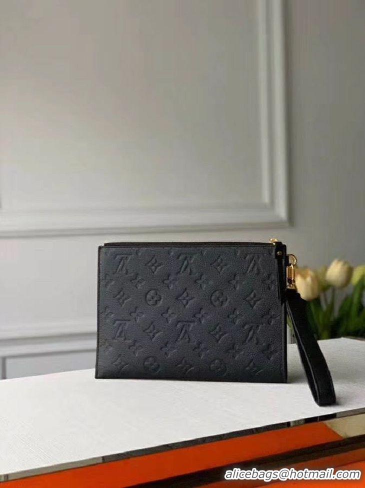 Best Price Louis Vuitton Original Monogram Empreinte Clutch bag MELANIE M68705 black