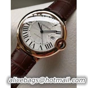 New Design Cartier Blue Balloon Series Rose Gold Mens Automatic Wrist Watch W6900651