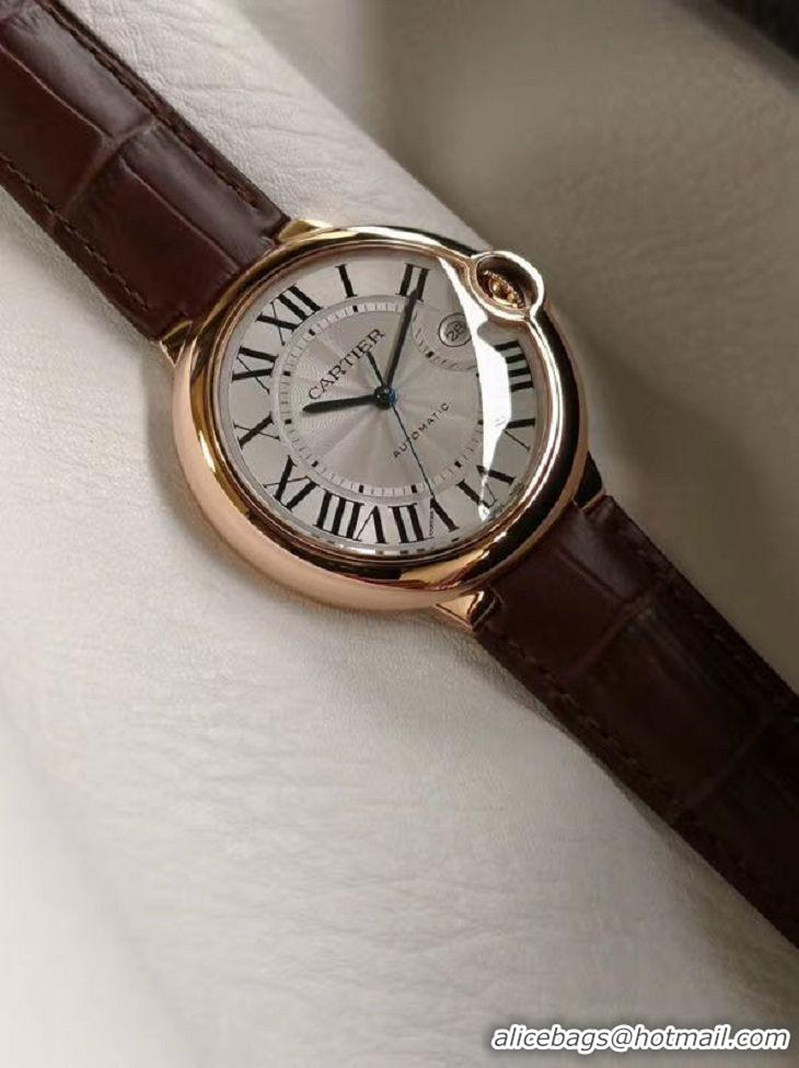 New Design Cartier Blue Balloon Series Rose Gold Mens Automatic Wrist Watch W6900651