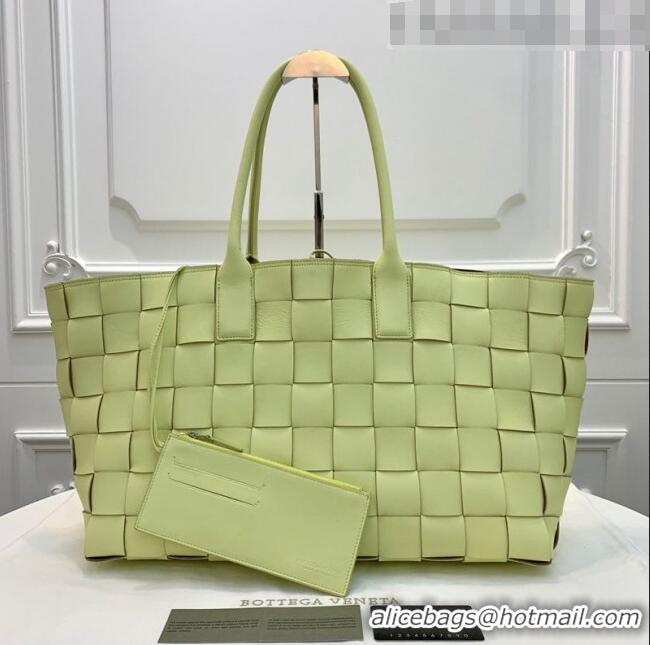 Good Product Bottega Veneta Medium Tote Bag in Maxi Woven Leather BV01023 Yellow