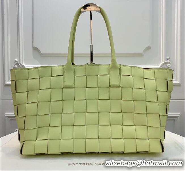 Good Product Bottega Veneta Medium Tote Bag in Maxi Woven Leather BV01023 Yellow