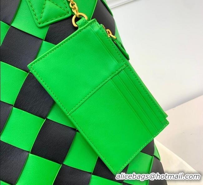 Pretty Style Bottega Veneta Maxi Cabat 30 Tote in Woven Nappa Lambskin BV12603 Bright Green