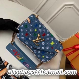 Super Quality Louis Vuitton Original NEW WAVE Medium Bag M53692 Blue