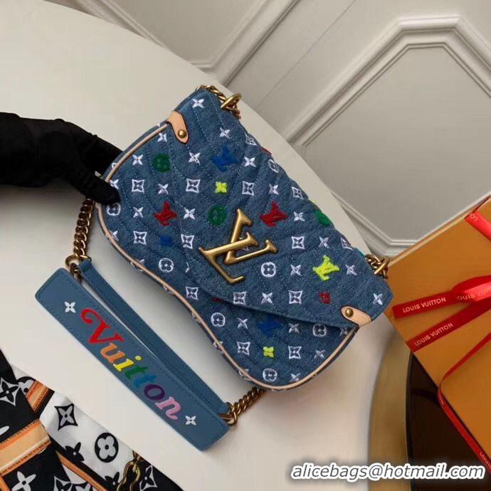 Super Quality Louis Vuitton Original NEW WAVE Medium Bag M53692 Blue