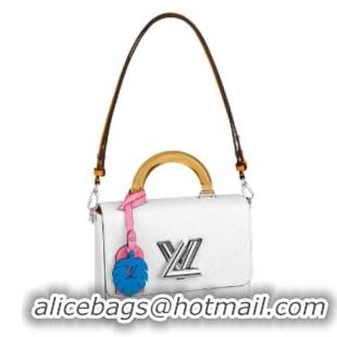 Popular Style Louis Vuitton Original TWIST Medium Tote Bag M56132 White