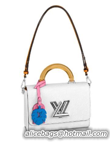 Popular Style Louis Vuitton Original TWIST Medium Tote Bag M56132 White