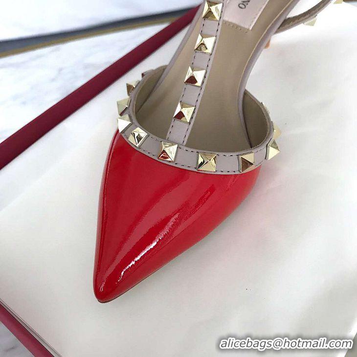 Top Quality Valentino PATENT High-Heeled Shoes V8756 Red