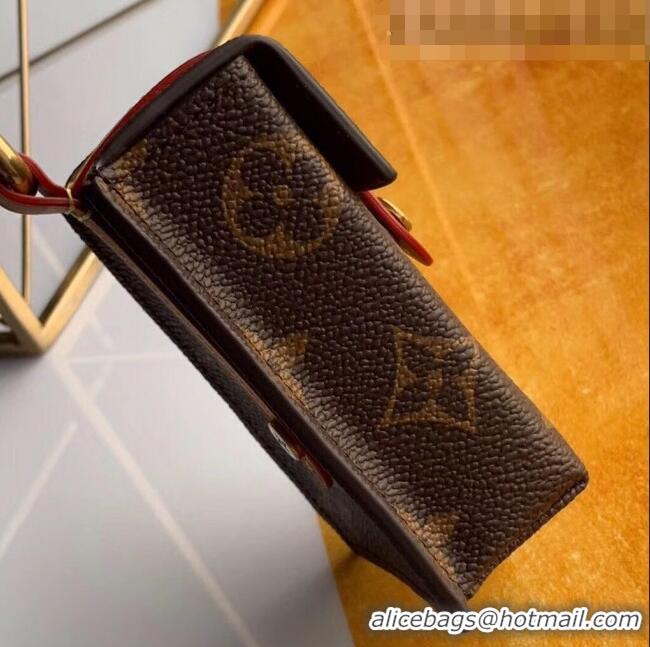 Grade Quality Louis Vuitton Box Phone Case Monogram Canvas Vertical Bag M68522 2019