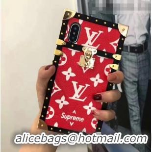 Top Design Louis Vuitton Petite Malle Iphone Case M21834 Red