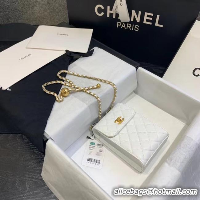 Comfortable Chanel Original Small classic Sheepskin Shoulder Bag AP1448 white