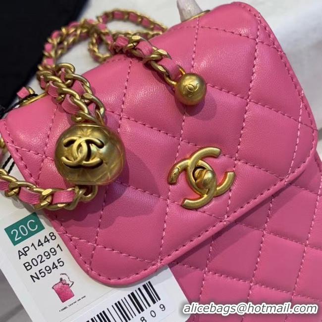 Hot Style Chanel Original Small classic Sheepskin Shoulder Bag AP1448 pink