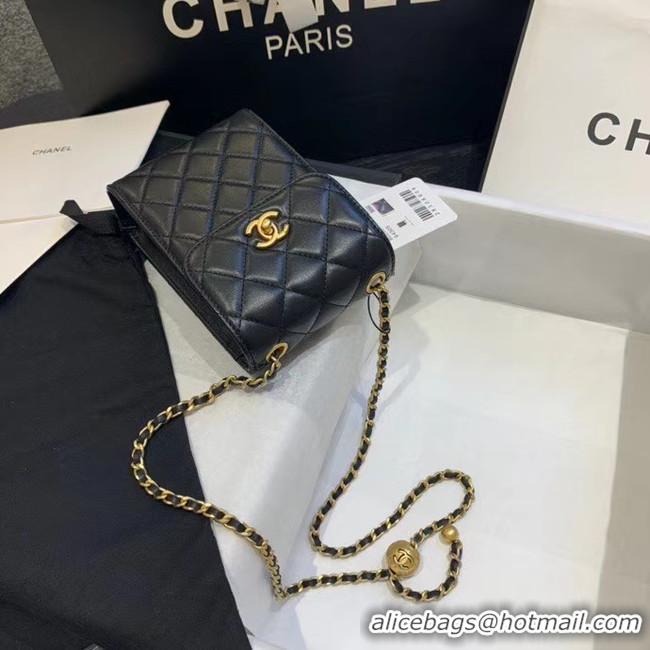 Duplicate Chanel Original Small classic Sheepskin Shoulder Bag AP1448 black