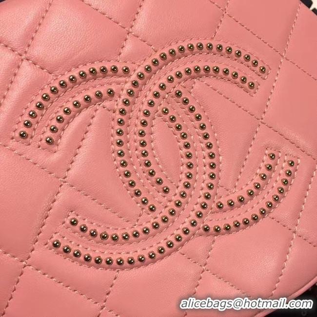 Classic Style Chanel Original Small classic Sheepskin camera bag AS1511 pink