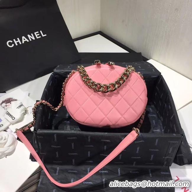 Classic Style Chanel Original Small classic Sheepskin camera bag AS1511 pink