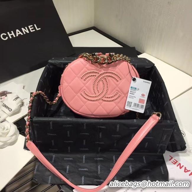 Classic Style Chanel Original Small classic Sheepskin camera bag AS1511 pink