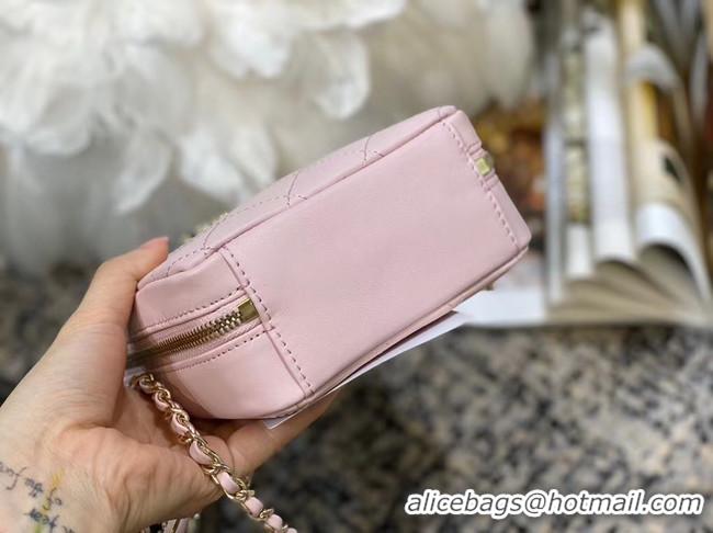 Fashion Chanel Original Small Sheepskin camera bag AS1753 pink