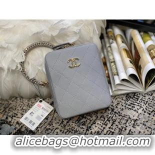 Most Popular Chanel Original Small Sheepskin camera bag AS1753 grey