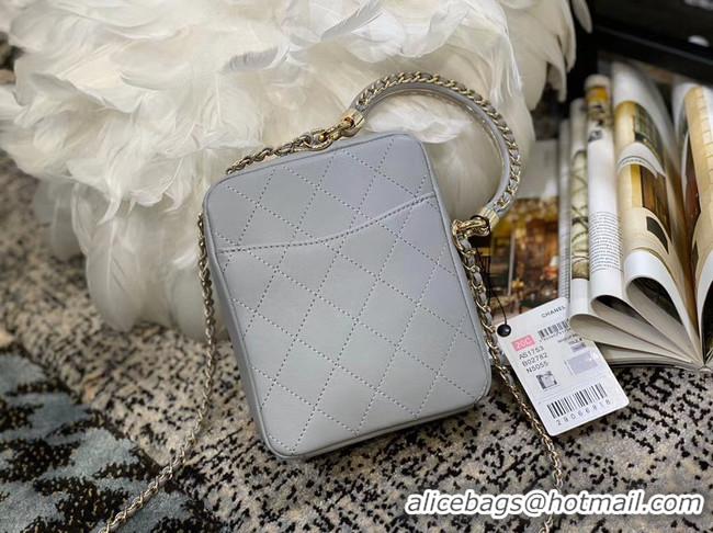 Most Popular Chanel Original Small Sheepskin camera bag AS1753 grey