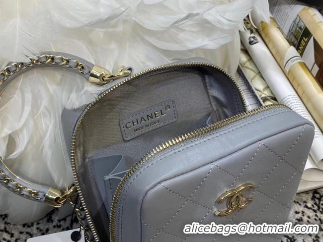 Most Popular Chanel Original Small Sheepskin camera bag AS1753 grey