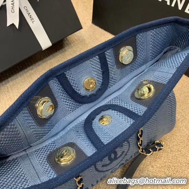 Sumptuous Chanel Shoulder Bag A66942 blue