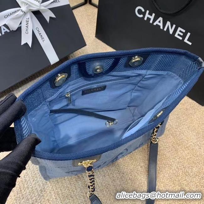 Sumptuous Chanel Shoulder Bag A66942 blue