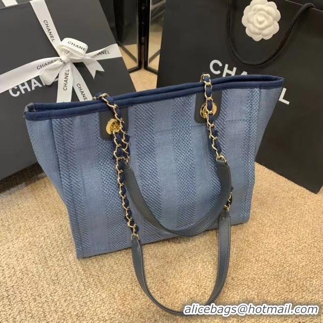 Sumptuous Chanel Shoulder Bag A66942 blue