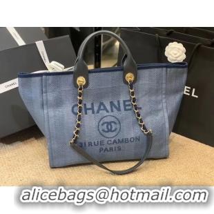 Low Cost Chanel Shopping bag A66941 blue