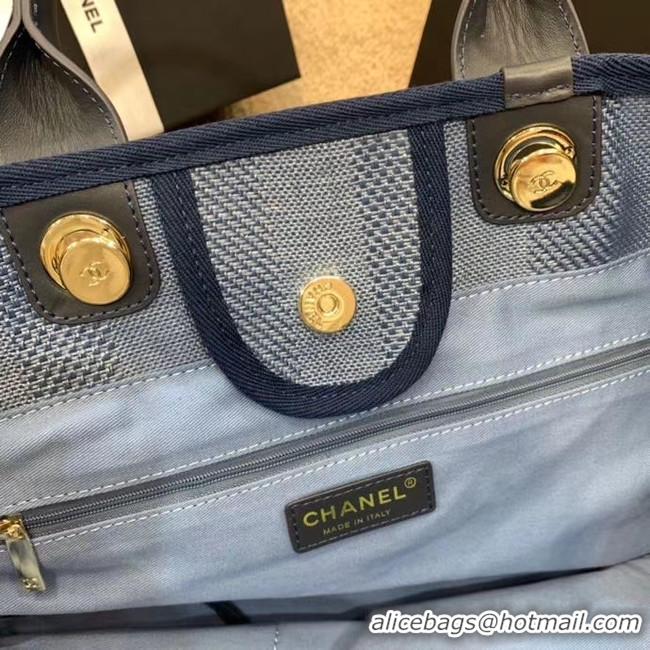 Low Cost Chanel Shopping bag A66941 blue