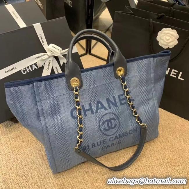 Low Cost Chanel Shopping bag A66941 blue