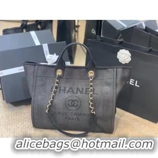 Grade Chanel Shopping bag A66941 dark blue