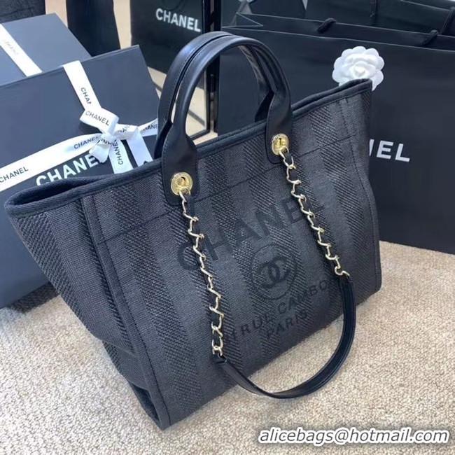 Grade Chanel Shopping bag A66941 dark blue