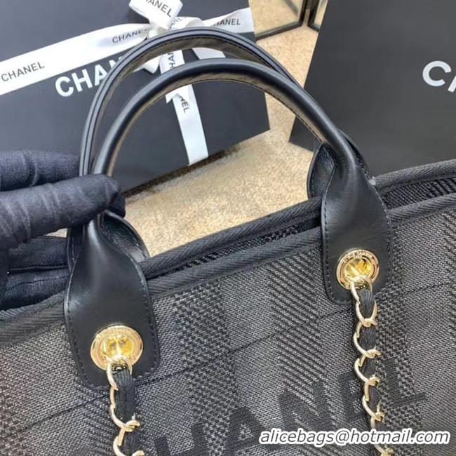 Grade Chanel Shopping bag A66941 dark blue