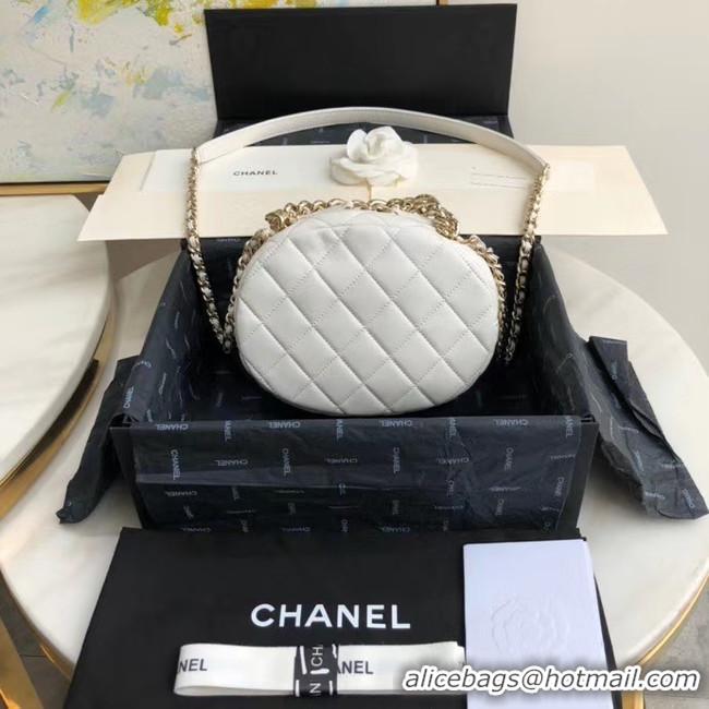 Grade Quality Chanel Original Small classic Sheepskin camera bag AS1511 white