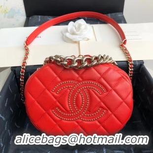 Pretty Style Chanel Original Small classic Sheepskin camera bag AS1511 red